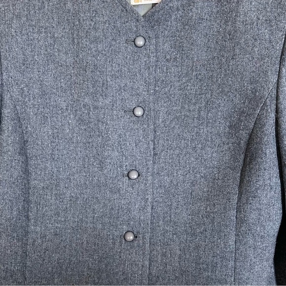 Vintage Pendleton Blazer Jacket Gray Wool Classic - Picture 3 of 6